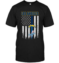 Load image into Gallery viewer, Los Angeles Los Angeles Chargers Los Angeles Dodgers american flag shirt
