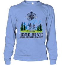 Load image into Gallery viewer, Husband and wife hiking partners for life Ash T Shirt