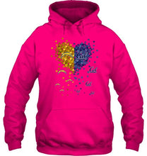 Load image into Gallery viewer, Los Angeles Chargers and California Golden Bears tiny hearts shaped fan shirt