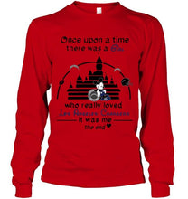 Load image into Gallery viewer, Once upon a time there was girl really loved los angeles chargers it was me mickey disney castle shirt