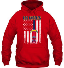 Load image into Gallery viewer, Los Angeles Los Angeles Chargers Los Angeles Angels american flag shirt