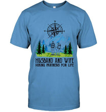 Load image into Gallery viewer, Husband and wife hiking partners for life Ash T Shirt