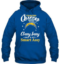 Load image into Gallery viewer, Los Angeles Chargers Queen classy sasy a bit smart asy shirt