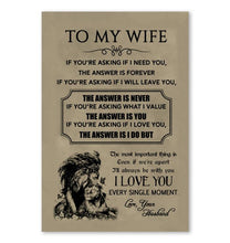 Load image into Gallery viewer, Husband to wife asking if I love you I do Love you every single moment poster