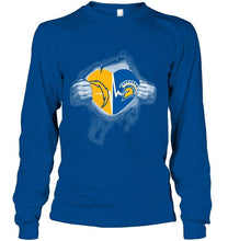 Load image into Gallery viewer, Los Angeles Chargers San Jose State Spartans love heartbeat ripped shirt