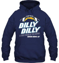 Load image into Gallery viewer, los angeles chargers dilly dilly true friend of crown national champions shirt