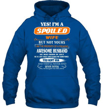 Load image into Gallery viewer, Spoiled wife but not your property of awesome husband born in July T Shirt