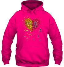 Load image into Gallery viewer, Los Angeles Chargers and Los Angeles Angels tiny hearts shaped fan shirt