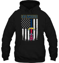 Load image into Gallery viewer, Los Angeles Los Angeles Chargers Los Angeles Angels american flag shirt