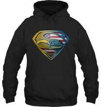 Load image into Gallery viewer, Los Angeles Chargers and UCLA Bruins superman american flag layer shirt