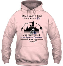 Load image into Gallery viewer, Once upon a time there was girl really loved los angeles chargers it was me mickey disney castle shirt