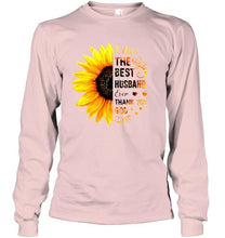 Load image into Gallery viewer, Sunflower I have the best husband ever thank you god White T Shirt