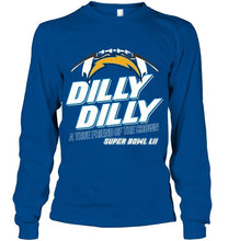 Load image into Gallery viewer, los angeles chargers dilly dilly true friend of crown national champions shirt