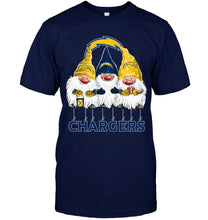 Load image into Gallery viewer, Los Angeles Chargers norway christmas gnomies elves fan t shirt