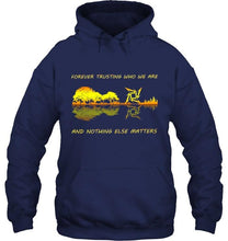 Load image into Gallery viewer, Forever trusting who we are and nothing else matter metallica jungle guitar hoodie