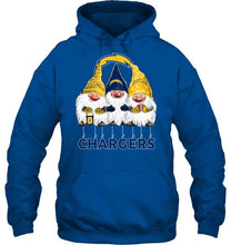 Load image into Gallery viewer, Los Angeles Chargers norway christmas gnomies elves fan t shirt