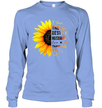 Load image into Gallery viewer, Sunflower I have the best husband ever thank you god White T Shirt