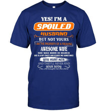 Load image into Gallery viewer, Spoiled husband but not your property of awesome wife born in March T Shirt