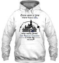 Load image into Gallery viewer, Once upon a time there was girl really loved los angeles chargers it was me mickey disney castle shirt