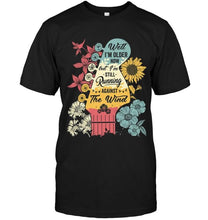 Load image into Gallery viewer, Guitar Flower Well I'm older now but i'm still running against the wind T Shirt