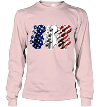 Load image into Gallery viewer, guitar headstock american flag 4th july independence day firework shirt