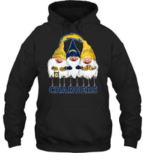 Load image into Gallery viewer, Los Angeles Chargers norway christmas gnomies elves fan t shirt