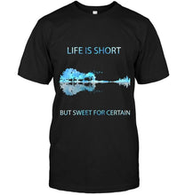 Load image into Gallery viewer, Life is short but sweet for certain Dave Matthews Band jungle guitar T Shirt