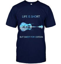 Load image into Gallery viewer, Life is short but sweet for certain Dave Matthews Band jungle guitar T Shirt