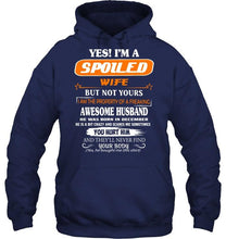Load image into Gallery viewer, Spoiled wife but not your property of awesome husband born in December T Shirt