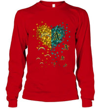 Load image into Gallery viewer, Los Angeles Chargers and Oakland Athletics tiny hearts shaped fan shirt