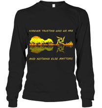 Load image into Gallery viewer, Forever trusting who we are and nothing else matter metallica jungle guitar hoodie