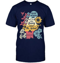 Load image into Gallery viewer, Guitar Flower Well I'm older now but i'm still running against the wind T Shirt