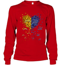 Load image into Gallery viewer, Los Angeles Chargers and California Golden Bears tiny hearts shaped fan shirt
