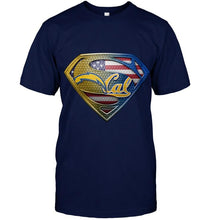 Load image into Gallery viewer, Los Angeles Chargers and California Golden Bears superman american flag layer shirt