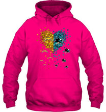 Load image into Gallery viewer, Los Angeles Chargers and San Jose Sharks tiny hearts shaped fan shirt