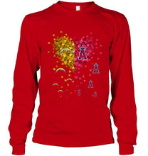 Load image into Gallery viewer, Los Angeles Chargers and Los Angeles Angels tiny hearts shaped fan shirt