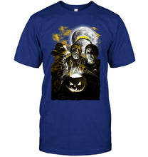 Load image into Gallery viewer, Los Angeles Chargers halloween freddy krueger jason michael myers fan shirt