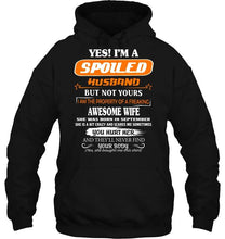 Load image into Gallery viewer, Spoiled husband but not your property of awesome wife born in September T Shirt