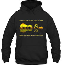 Load image into Gallery viewer, Forever trusting who we are and nothing else matter metallica jungle guitar hoodie