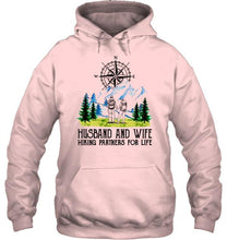 Load image into Gallery viewer, Husband and wife hiking partners for life Ash T Shirt