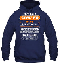 Load image into Gallery viewer, Spoiled wife but not your property of awesome husband born in September T Shirt
