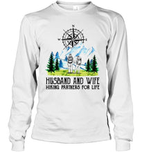 Load image into Gallery viewer, Husband and wife hiking partners for life Ash T Shirt