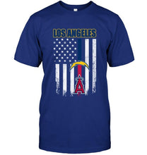Load image into Gallery viewer, Los Angeles Los Angeles Chargers Los Angeles Angels american flag shirt