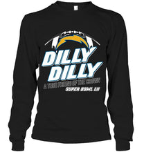 Load image into Gallery viewer, los angeles chargers dilly dilly true friend of crown national champions shirt