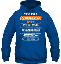 Load image into Gallery viewer, Spoiled wife but not your property of awesome husband born in March T Shirt