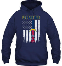 Load image into Gallery viewer, Los Angeles Los Angeles Chargers Los Angeles Angels american flag shirt