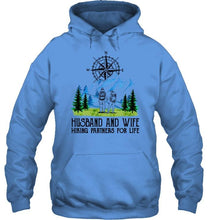 Load image into Gallery viewer, Husband and wife hiking partners for life Ash T Shirt