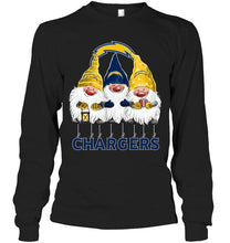 Load image into Gallery viewer, Los Angeles Chargers norway christmas gnomies elves fan t shirt