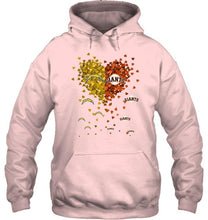 Load image into Gallery viewer, Los Angeles Chargers and San Francisco Giants tiny hearts shaped fan shirt