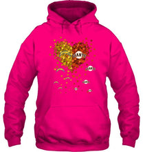 Load image into Gallery viewer, Los Angeles Chargers and San Francisco Giants tiny hearts shaped fan shirt